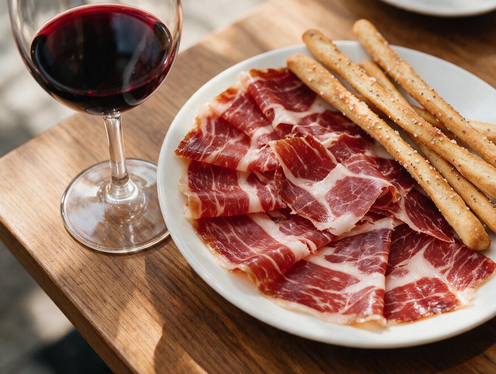 Prato de presunto pata negra